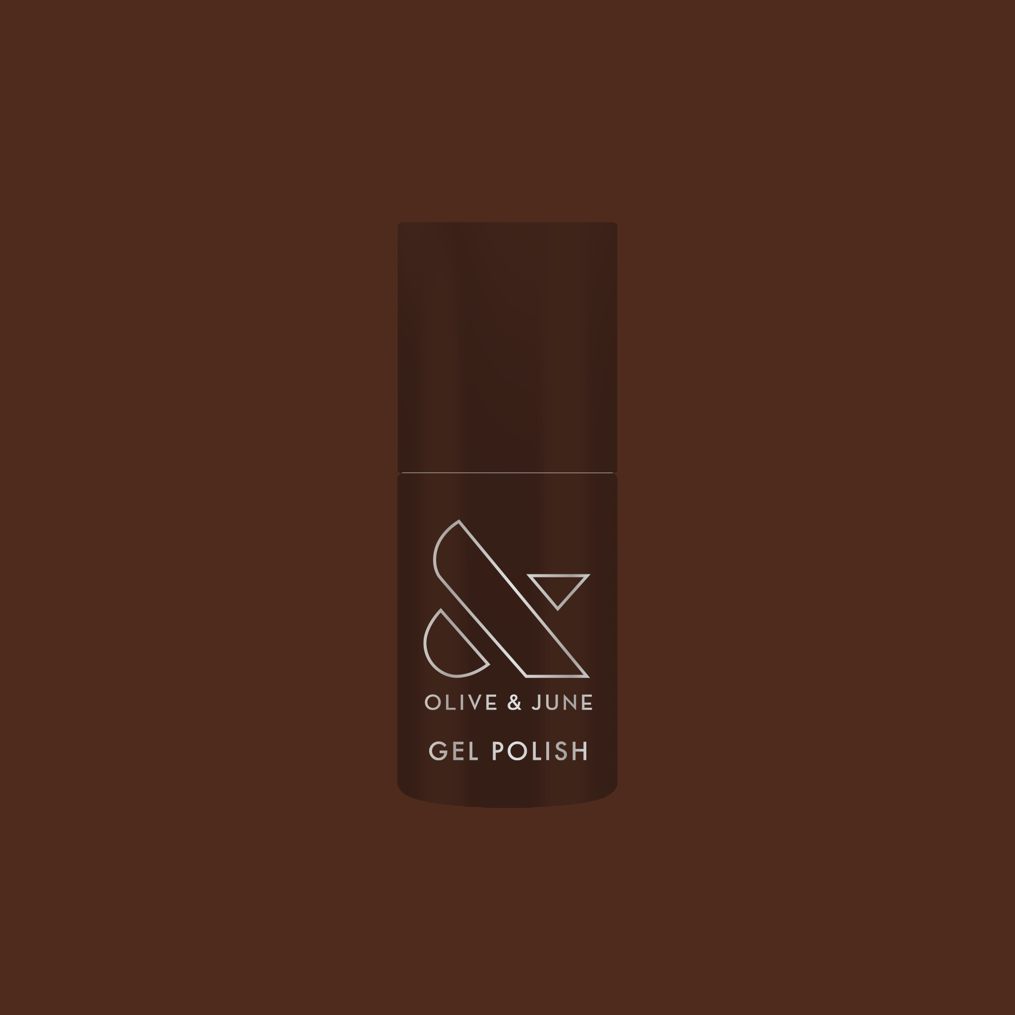 CN - Gel polish bottle in a silky sable brown shade for a rich, long-lasting mani by Olive and June