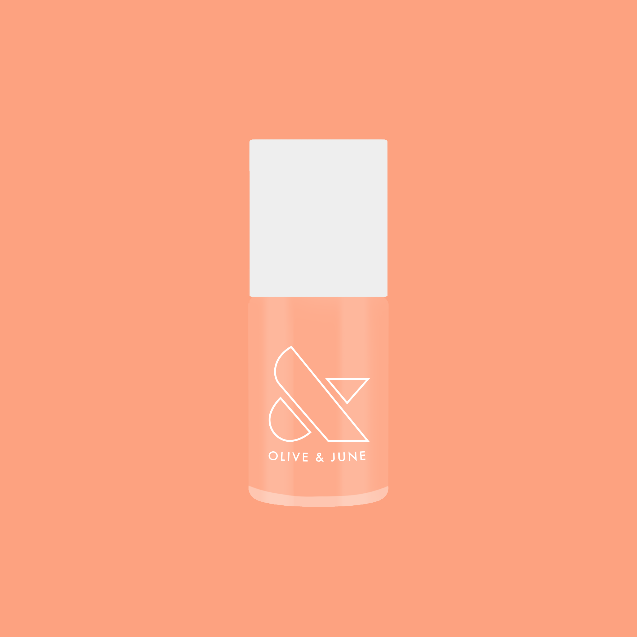 Bottle of It’s Serving Melon Cocktails nail polish in soft pastel melon shade for fresh, long-lasting at home manicure looks