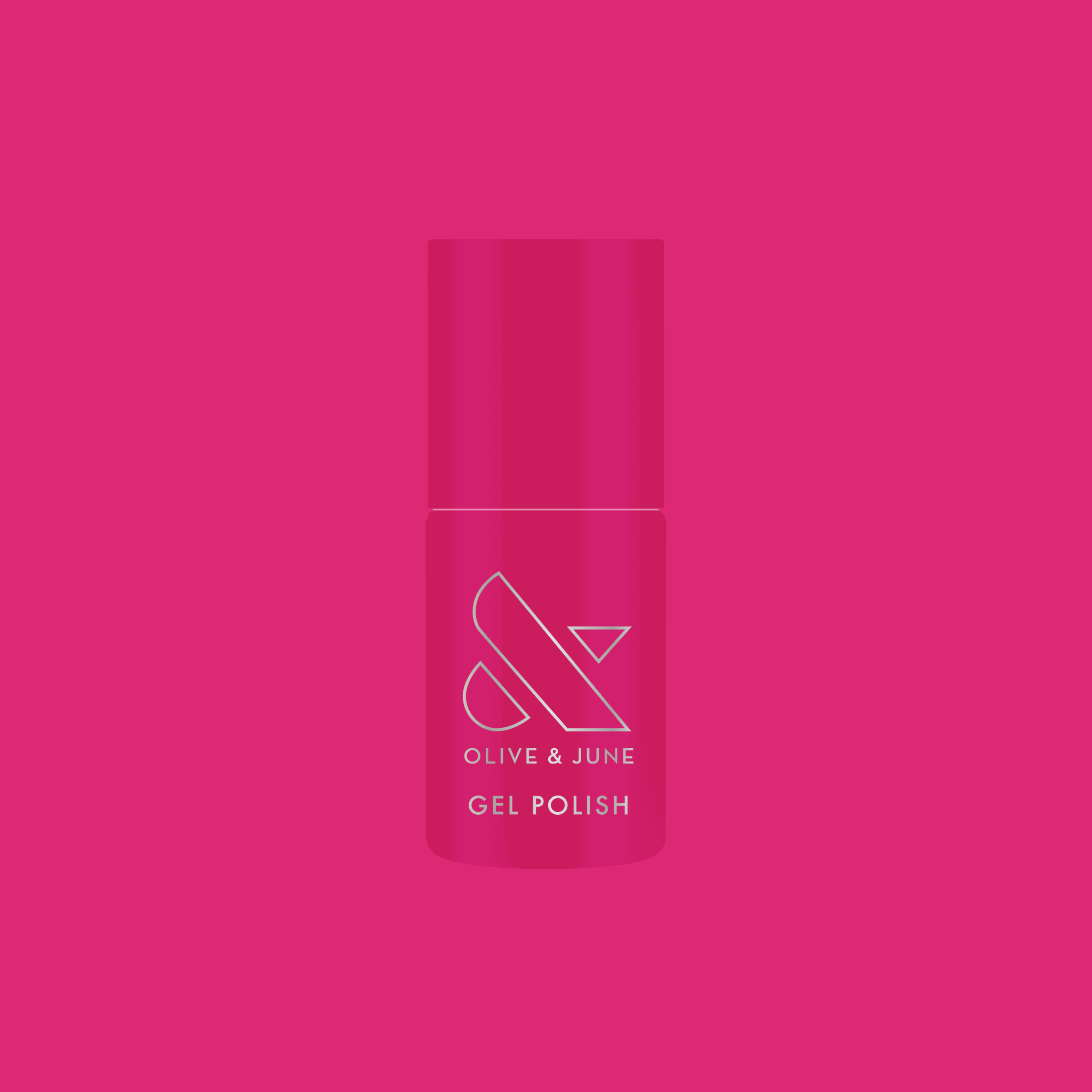 Small bottle of Wild Orchid - Gel nail polish in rich magenta purple for bold and long-lasting mani looks at home