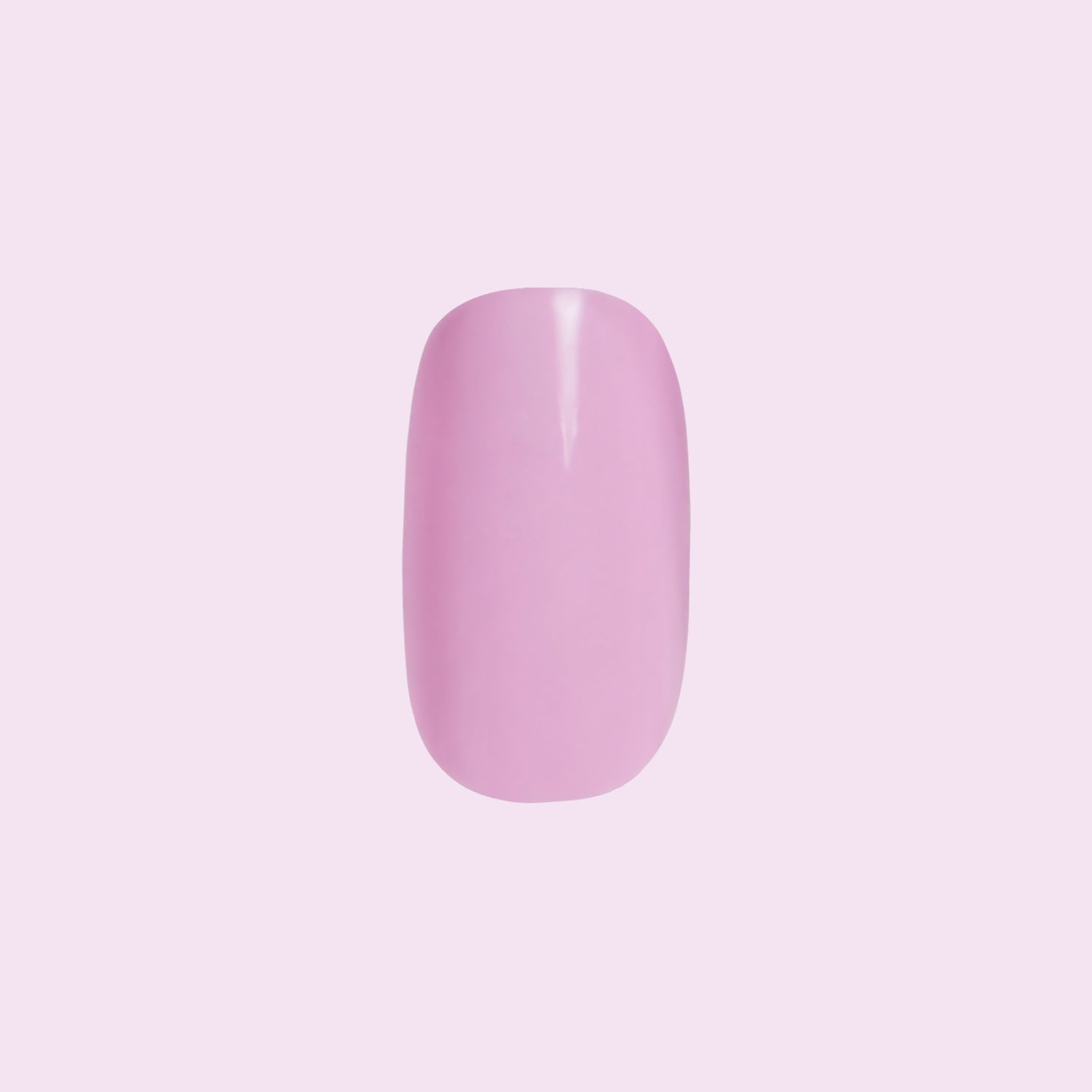 Single short squoval press-on nail in bold lilac from Fierce & Loving | Squoval | Short for easy at-home mani