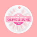 GH Glass - Press-On | Short | Squoval in pastel baby pink with shimmering chrome finish for easy at-home manicure