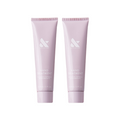 Hand Treatment Duo with Shea Butter and Pomegranate in soft pink tubes for hydrating and renewing hands