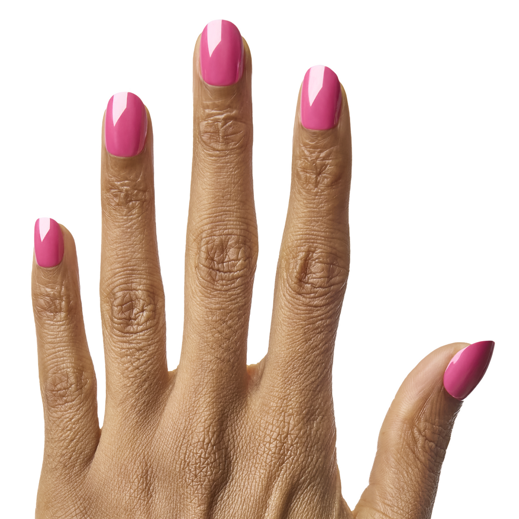 Hot Pink Chrome - Press On | Extra Short | Round