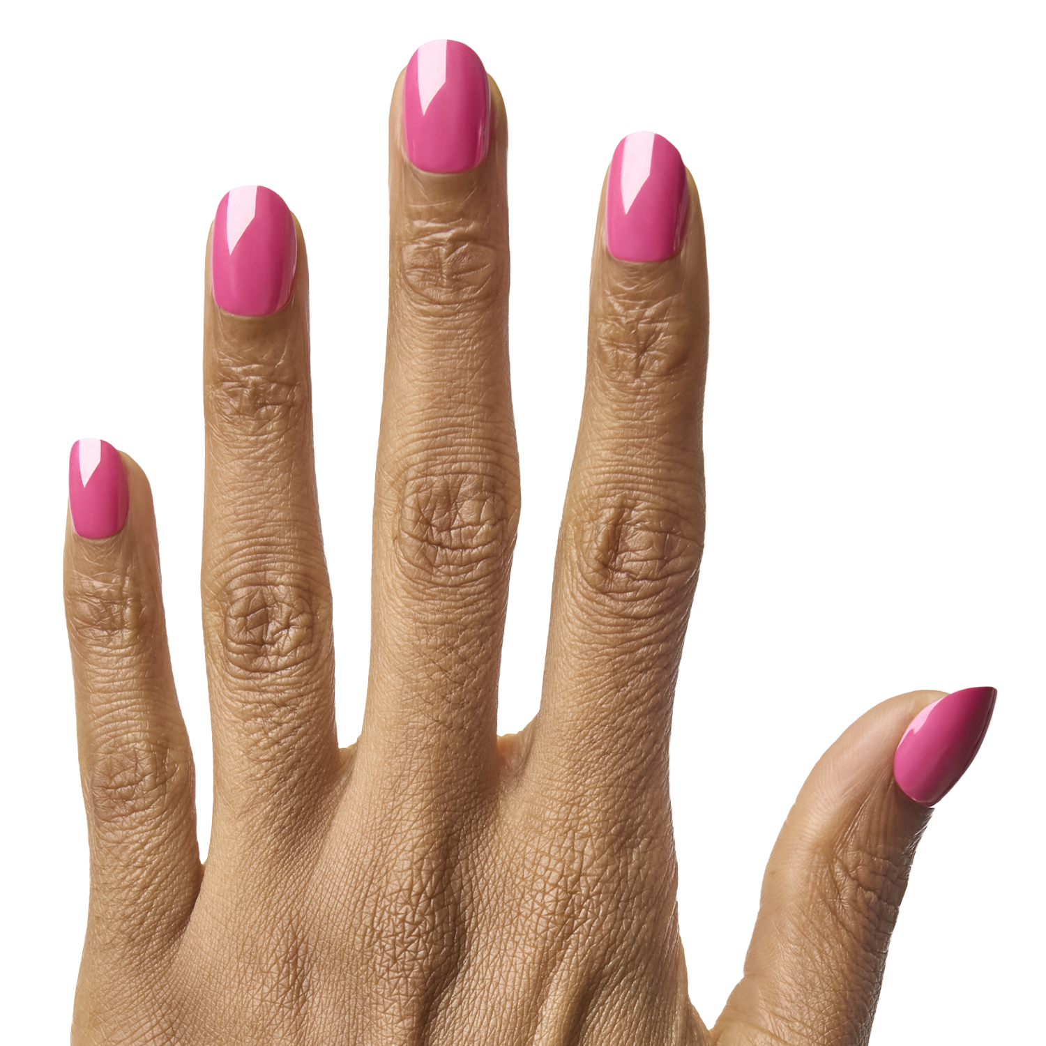 Hot Pink Chrome - Press On | Extra Short | Round