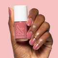 Boysenberry Glass gel polish on medium-length nails showing a sheer berry jelly manicure by Olive and June
