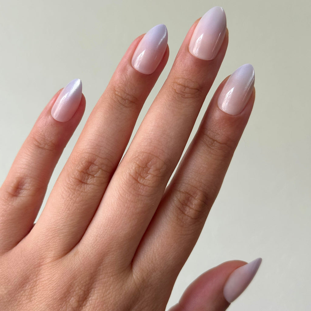 Lilac Velvet Gradient - Press On | Medium | Almond