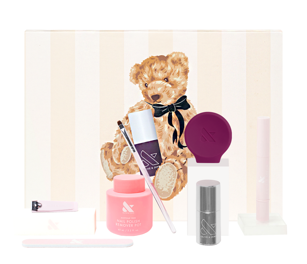 The Winter Mani System - Mix & Match - 6 Polishes with manicure tools and nail polish remover for at-home nail care kit