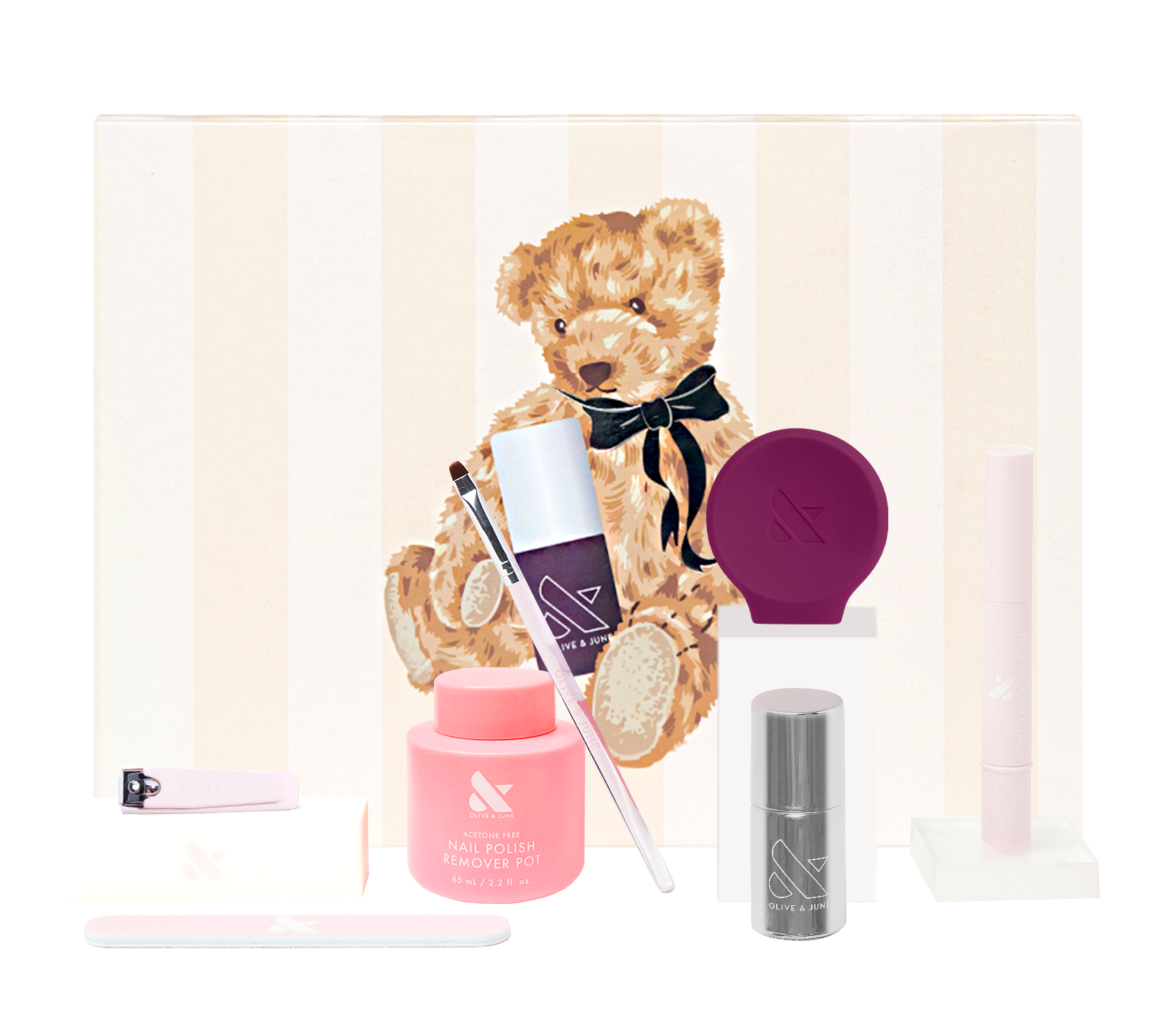 The Winter Mani System - Mix & Match - 6 Polishes with manicure tools and nail polish remover for at-home nail care kit