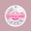 Neutral Shimmer - Press-On | Extra Short | Round false nails with subtle shimmer for easy at-home manicure