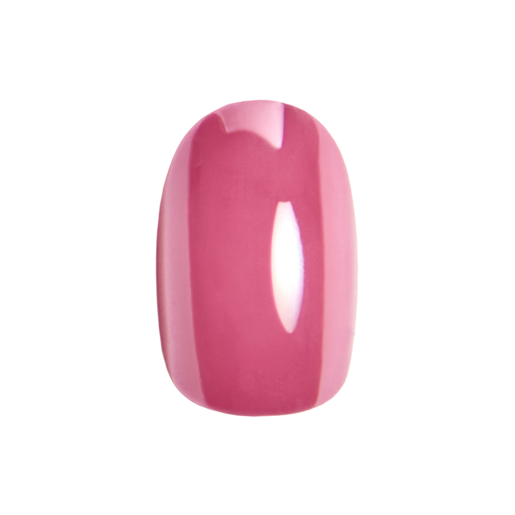 Hot Pink Chrome - Press On | Extra Short | Round