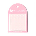 White Stars nail art stickers featuring various sizes of white stars on a soft pink backing for mani decoration