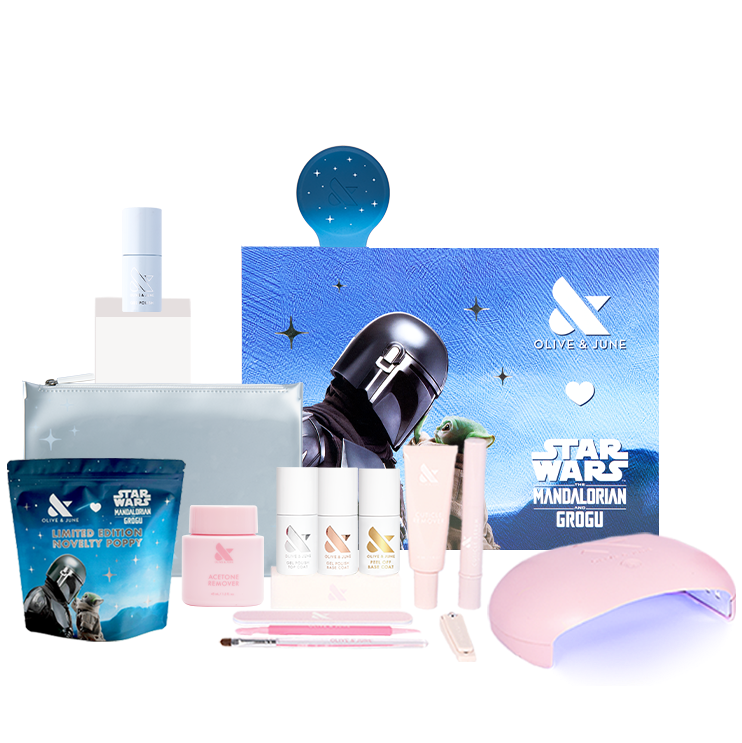 The Star Wars: The Mandalorian and Grogu Gel Mani System - 6 Gels + BP Gel