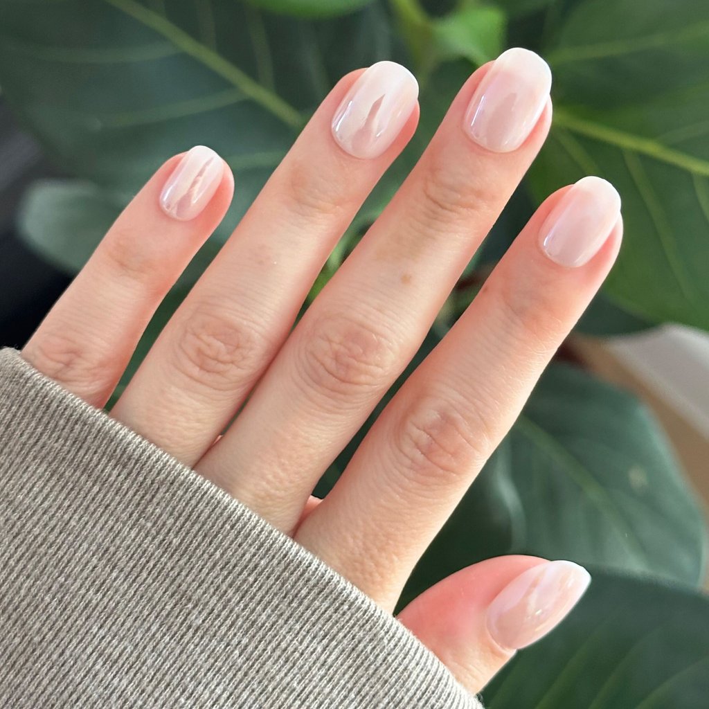 Sugar Glaze - Tab Press On | Extra Short | Round