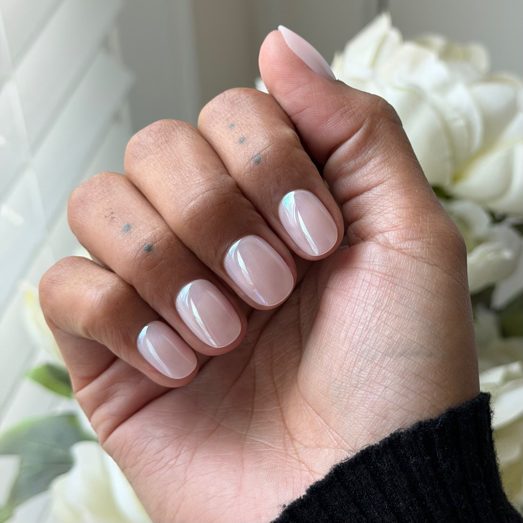 Sugar Glaze - Tab Press On | Extra Short | Round