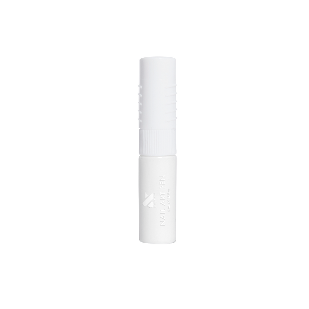 Nail Art Pen - HD in crisp white with double-sided tip for creating precise, long-lasting at home manicure designs by Olive and June