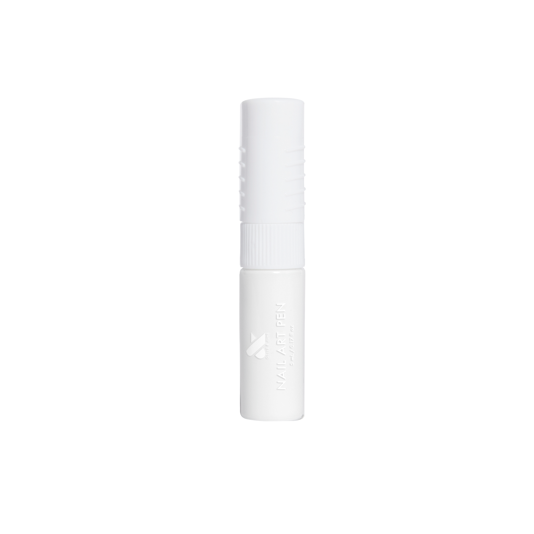 Nail Art Pen - HD in crisp white with double-sided tip for creating precise, long-lasting at home manicure designs by Olive and June