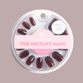 Obsessed | Round | Short press-on nails in deep ruby red for a quick and polished at-home manicure by Olive and June