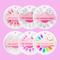 Sugar Jelly Set showing six colorful jelly and shimmer press-on nail kits in medium shapes for quick at-home mani