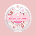 Velvet Swirls Fig Ranch - Press-On | Short | Round with figgy mauve swirls, solids, and velvet shimmer finish nails for quick at home mani
